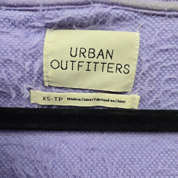 Urban Outfitters Purple Fuzzy Cropped Hoodie - Picture 4 of 7